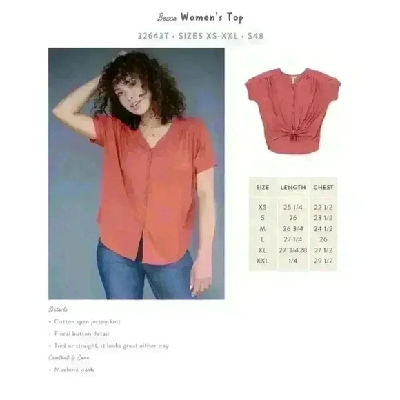 Lot of 2 Matilda Jane Women’s Tops Size Small and Medium Comfy Stretchy Casual - Picture 8 of 8